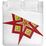 Pattern Tile Decorative Design Star Duvet Cover (King Size)