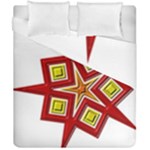 Pattern Tile Decorative Design Star Duvet Cover Double Side (California King Size)