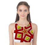 Pattern Tile Decorative Design Star Tank Bikini Top