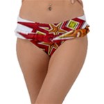 Pattern Tile Decorative Design Star Frill Bikini Bottoms