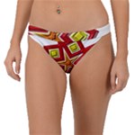 Pattern Tile Decorative Design Star Band Bikini Bottoms