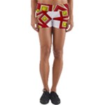 Pattern Tile Decorative Design Star Yoga Shorts
