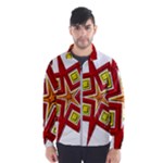 Pattern Tile Decorative Design Star Men s Windbreaker