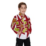 Pattern Tile Decorative Design Star Kids  Windbreaker