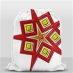 Pattern Tile Decorative Design Star Drawstring Bag (Small)
