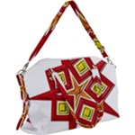 Pattern Tile Decorative Design Star Canvas Crossbody Bag