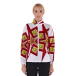 Pattern Tile Decorative Design Star Women s Bomber Jacket