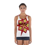 Pattern Tile Decorative Design Star Sport Tank Top 