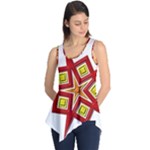 Pattern Tile Decorative Design Star Sleeveless Tunic