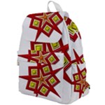 Pattern Tile Decorative Design Star Top Flap Backpack