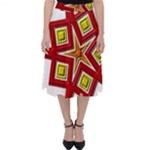 Pattern Tile Decorative Design Star Classic Midi Skirt