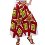 Pattern Tile Decorative Design Star Women s Satin Palazzo Pants