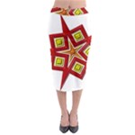 Pattern Tile Decorative Design Star Midi Pencil Skirt