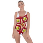 Pattern Tile Decorative Design Star Bring Sexy Back Swimsuit