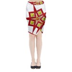 Pattern Tile Decorative Design Star Midi Wrap Pencil Skirt