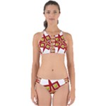 Pattern Tile Decorative Design Star Perfectly Cut Out Bikini Set