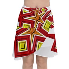Chiffon Wrap Front Skirt 
