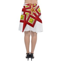 Chiffon Wrap Front Skirt 