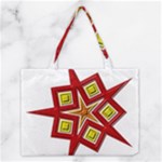 Pattern Tile Decorative Design Star Medium Tote Bag