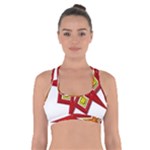 Pattern Tile Decorative Design Star Cross Back Sports Bra