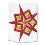 Pattern Tile Decorative Design Star Medium Tapestry