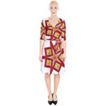 Pattern Tile Decorative Design Star Wrap Up Cocktail Dress