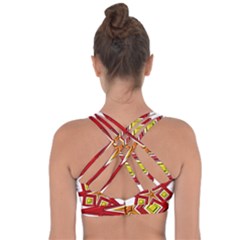 Cross String Back Sports Bra 