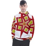 Pattern Tile Decorative Design Star Men s Pullover Hoodie