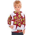 Pattern Tile Decorative Design Star Kids  Hooded Pullover