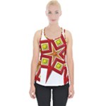 Pattern Tile Decorative Design Star Piece Up Tank Top