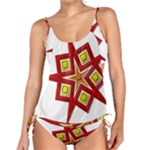 Pattern Tile Decorative Design Star Tankini Set