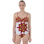Pattern Tile Decorative Design Star Sweetheart Tankini Set