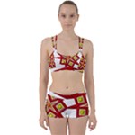 Pattern Tile Decorative Design Star Perfect Fit Gym Set