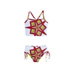 Pattern Tile Decorative Design Star Girls  Tankini Swimsuit