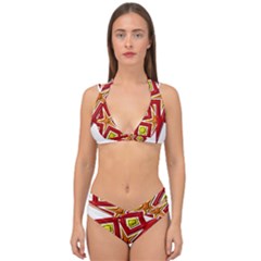 Double Strap Halter Bikini Set 