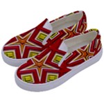 Pattern Tile Decorative Design Star Kids  Canvas Slip Ons