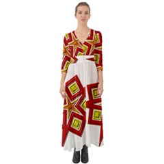 Button Up Boho Maxi Dress 