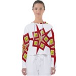 Pattern Tile Decorative Design Star Women s Slouchy Sweat