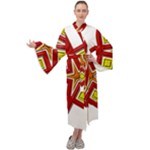 Pattern Tile Decorative Design Star Maxi Velvet Kimono