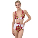 Pattern Tile Decorative Design Star Tied Up Two Piece Swimsuit
