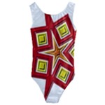 Pattern Tile Decorative Design Star Kids  Cut-Out Back One Piece Swimsuit