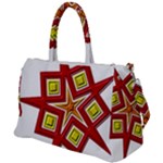 Pattern Tile Decorative Design Star Duffel Travel Bag