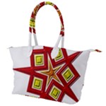 Pattern Tile Decorative Design Star Canvas Shoulder Bag