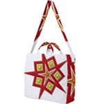 Pattern Tile Decorative Design Star Square Shoulder Tote Bag