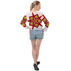 Banded Bottom Chiffon Top 
