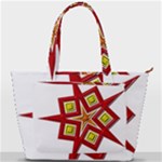 Pattern Tile Decorative Design Star Back Pocket Shoulder Bag 