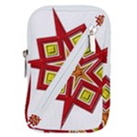 Pattern Tile Decorative Design Star Belt Pouch Bag (Large)