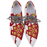 Pattern Tile Decorative Design Star Pointed Oxford Shoes