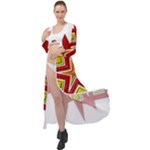 Pattern Tile Decorative Design Star Maxi Chiffon Beach Wrap