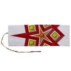 Pattern Tile Decorative Design Star Roll Up Canvas Pencil Holder (M) from ArtsNow.com